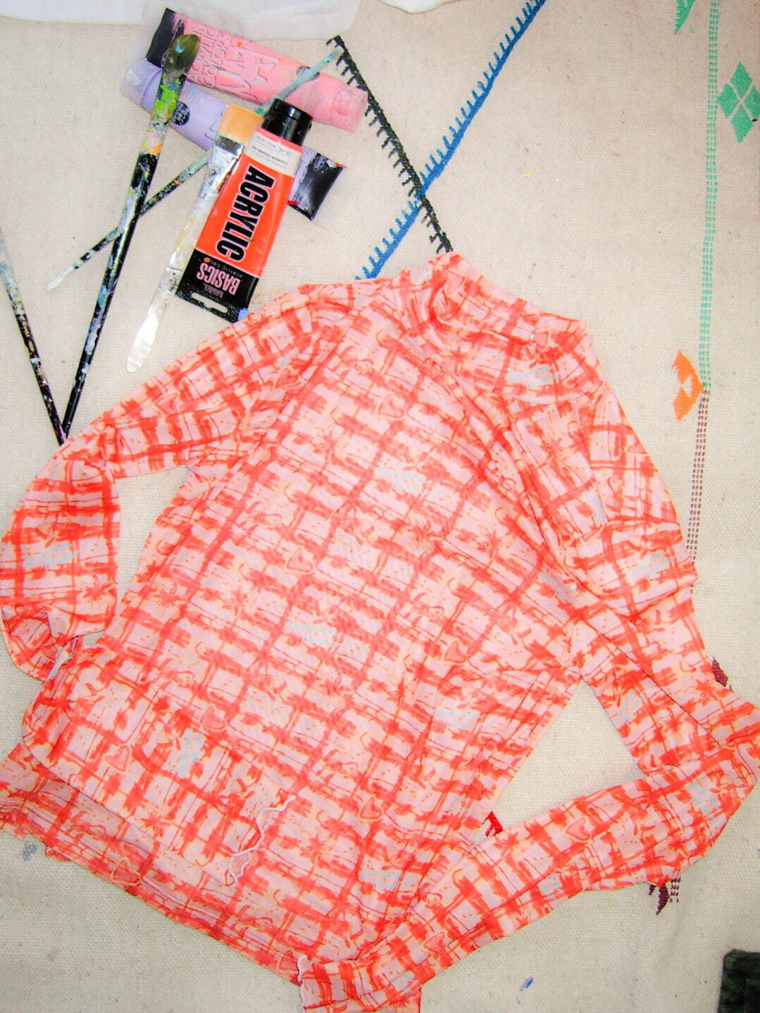 「My checkered patterns Sheer long sleeves」13,200円