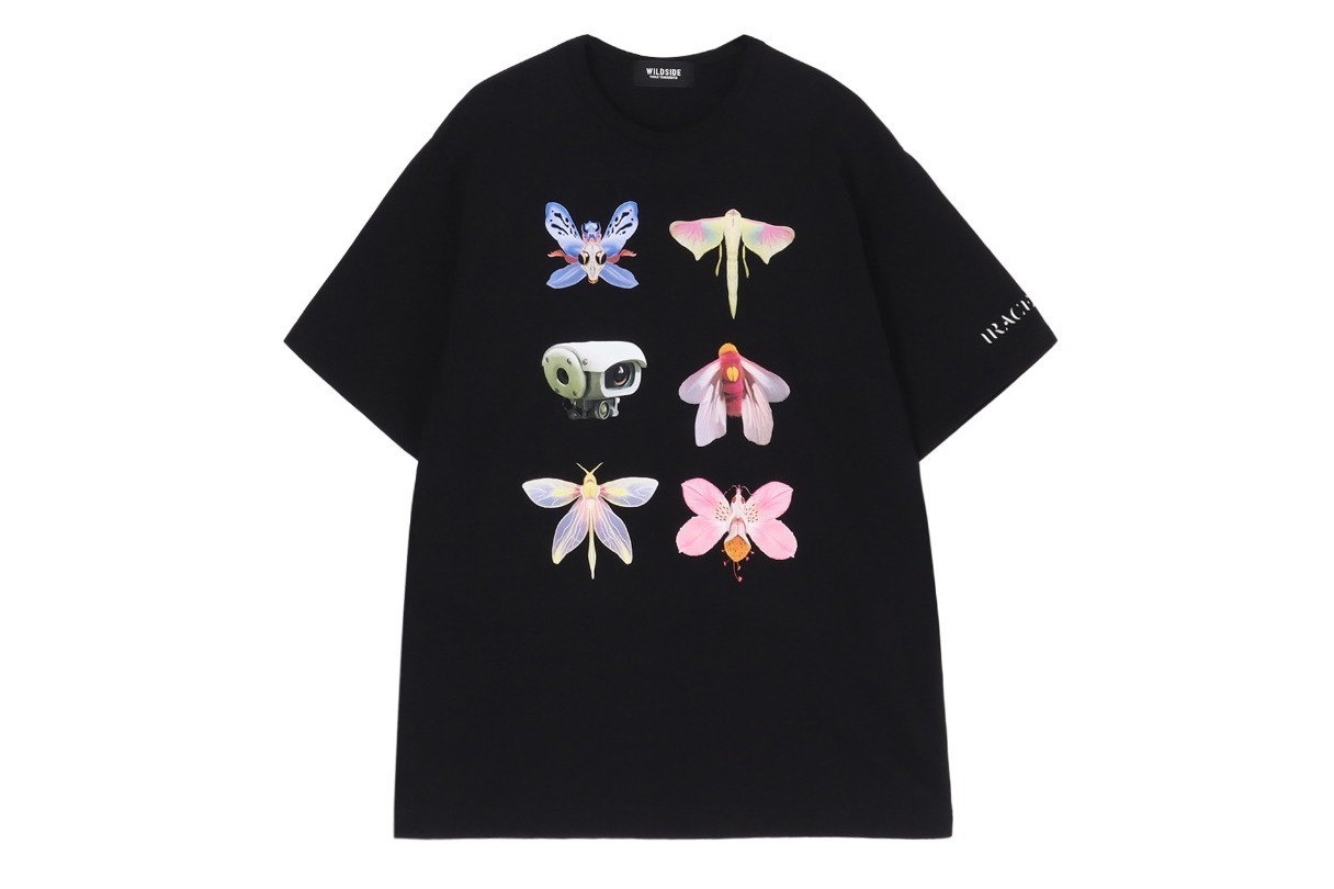 ワイルドサイド ヨウジヤマモトのTシャツ＆フーディー、“架空の花や虫”のグラフィックをプリント - ファッションプレス