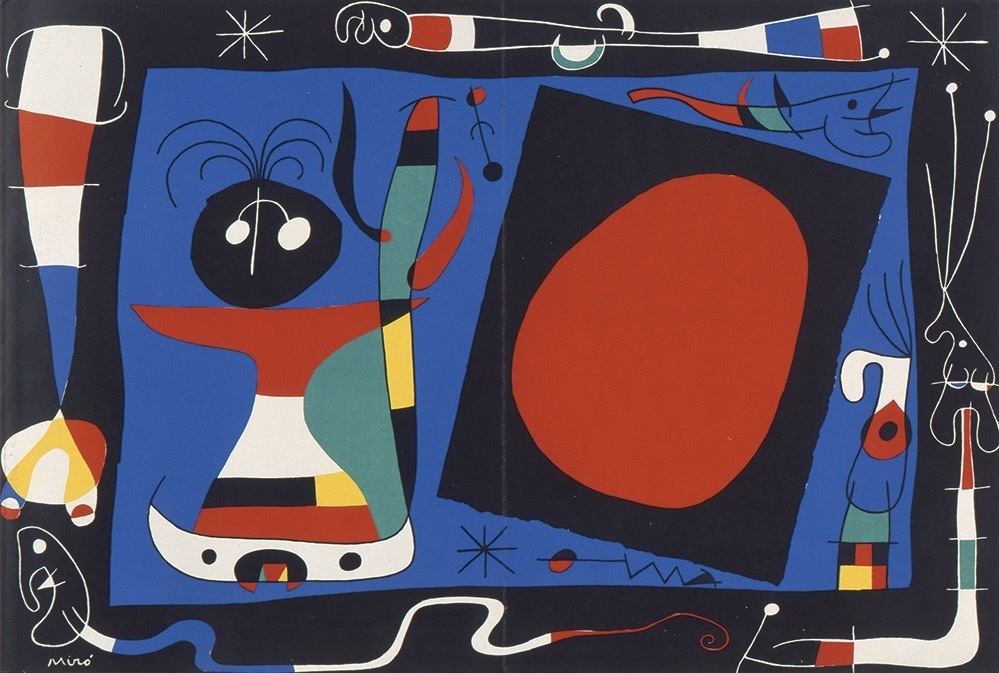 ジョアン・ミロ 《女と鏡》 1956年
© Successió Miró / ADAGP, Paris & JASPAR, Tokyo, 2024 G3555