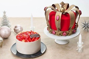 ザ・プリンス パークタワー東京のクリスマスケーキ2024、たっぷり苺入りの“王冠”ケーキなど