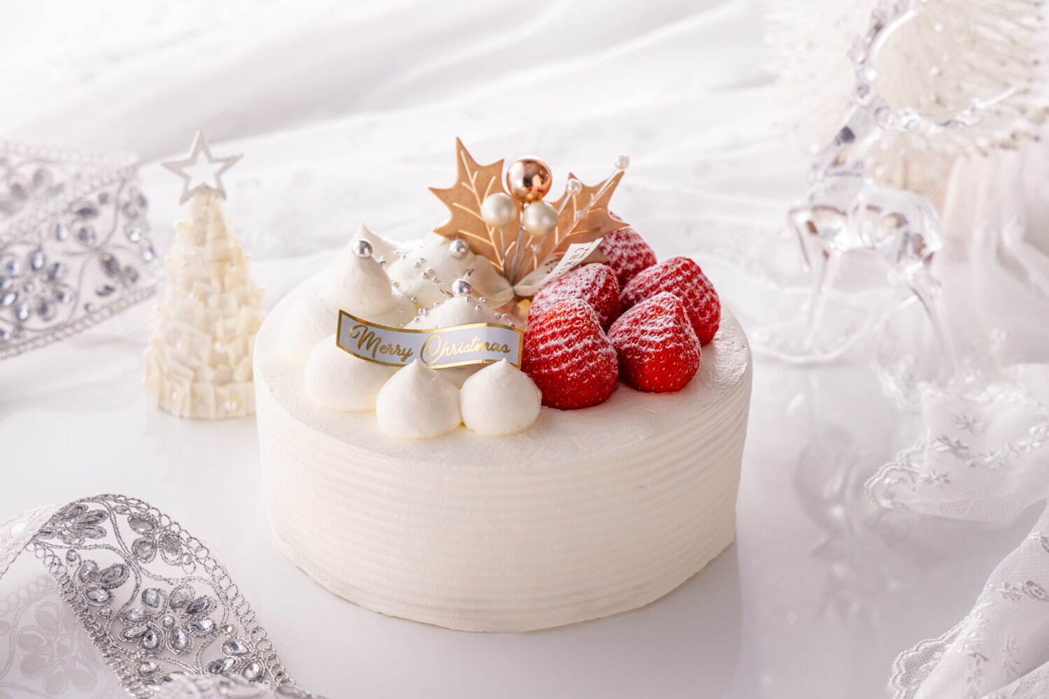 クリスマスショートケーキ(直径15cm 高さ6cm) 6,000円