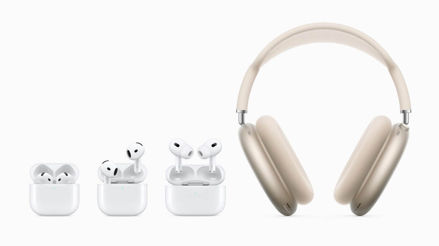 アップル第4世代「AirPods」音質を大幅にアップデート＆首を振るだけで操作、新色ヘッドフォンも｜写真2