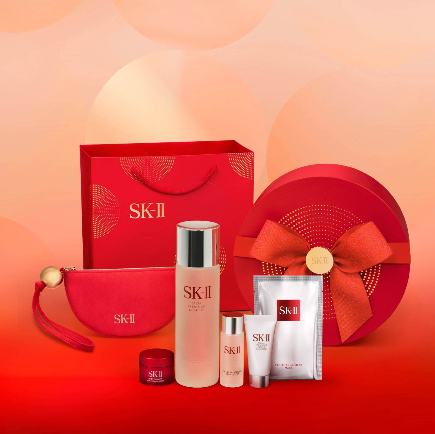 SK-II24年クリスマスコフレ第1弾、真っ赤なポーチ付き！“人気化粧水現品入り”スキンケアキット｜写真4