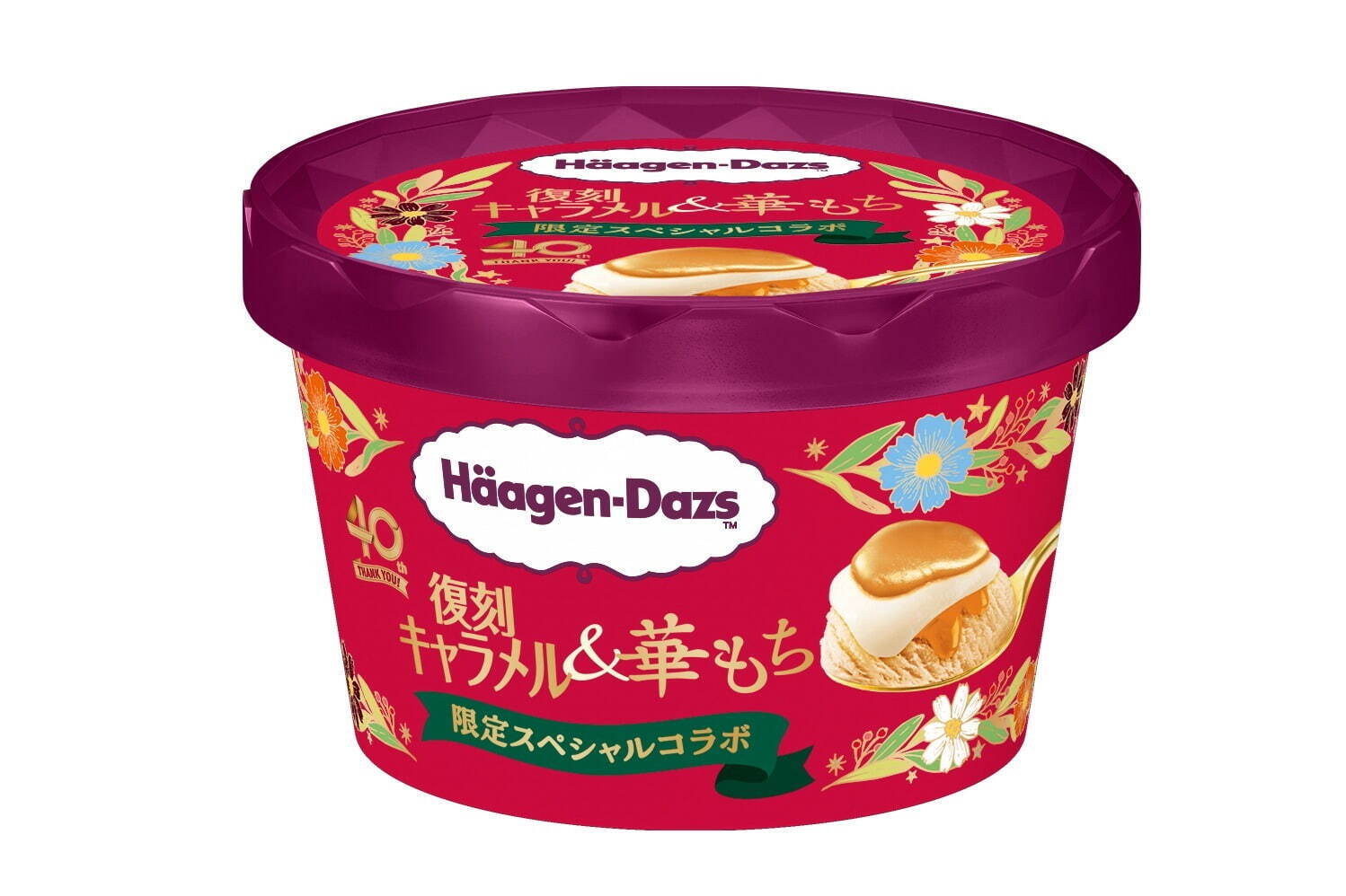 ハーゲンダッツ(Häagen-Dazs) 復刻キャラメル＆華もち 復刻チョコレート＆華もち｜写真1