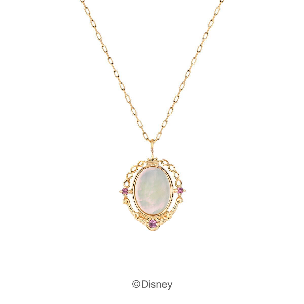 K10YG Necklace / Mother of Pearl / Rhodolite Garnet 52,800円