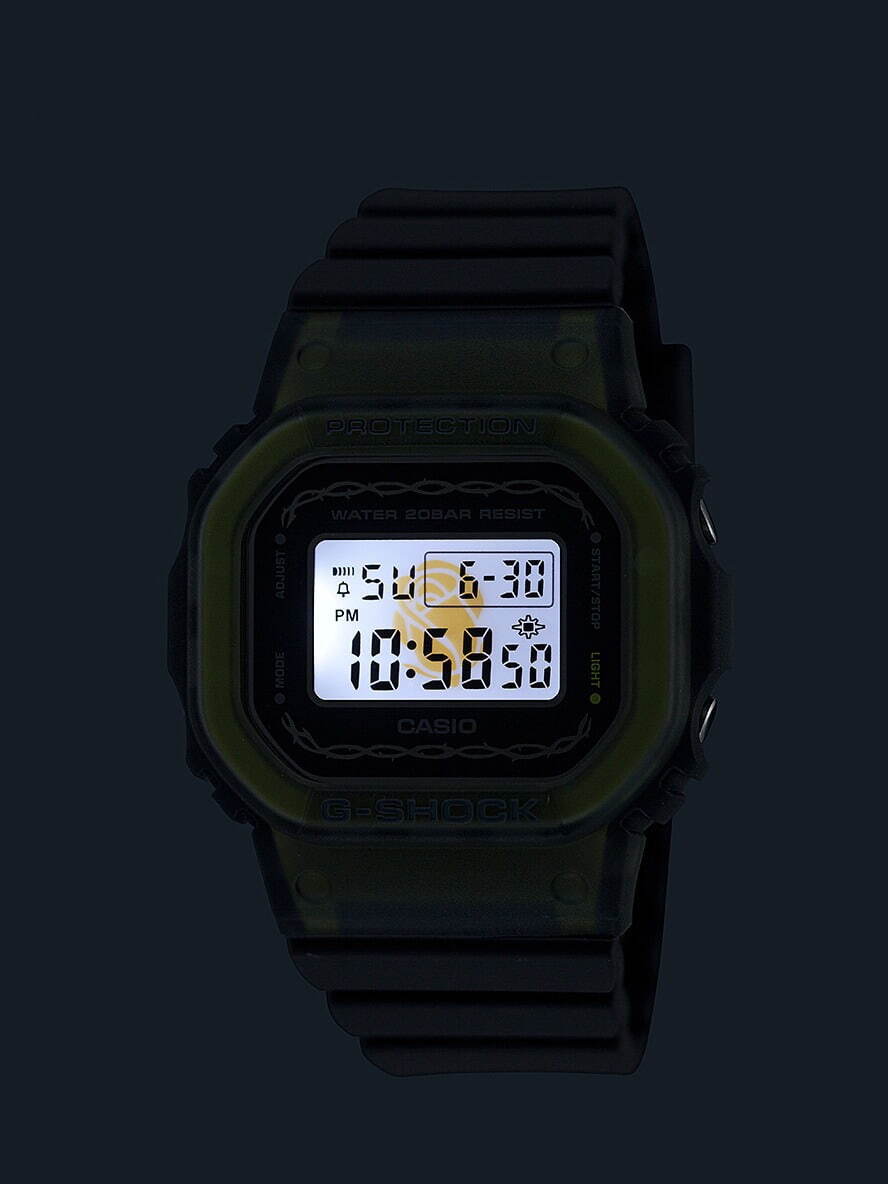 G-SHOCK&BABY-G冬限定スクエアウオッチ、“バラが浮かぶ”LEDバックライト搭載｜写真6