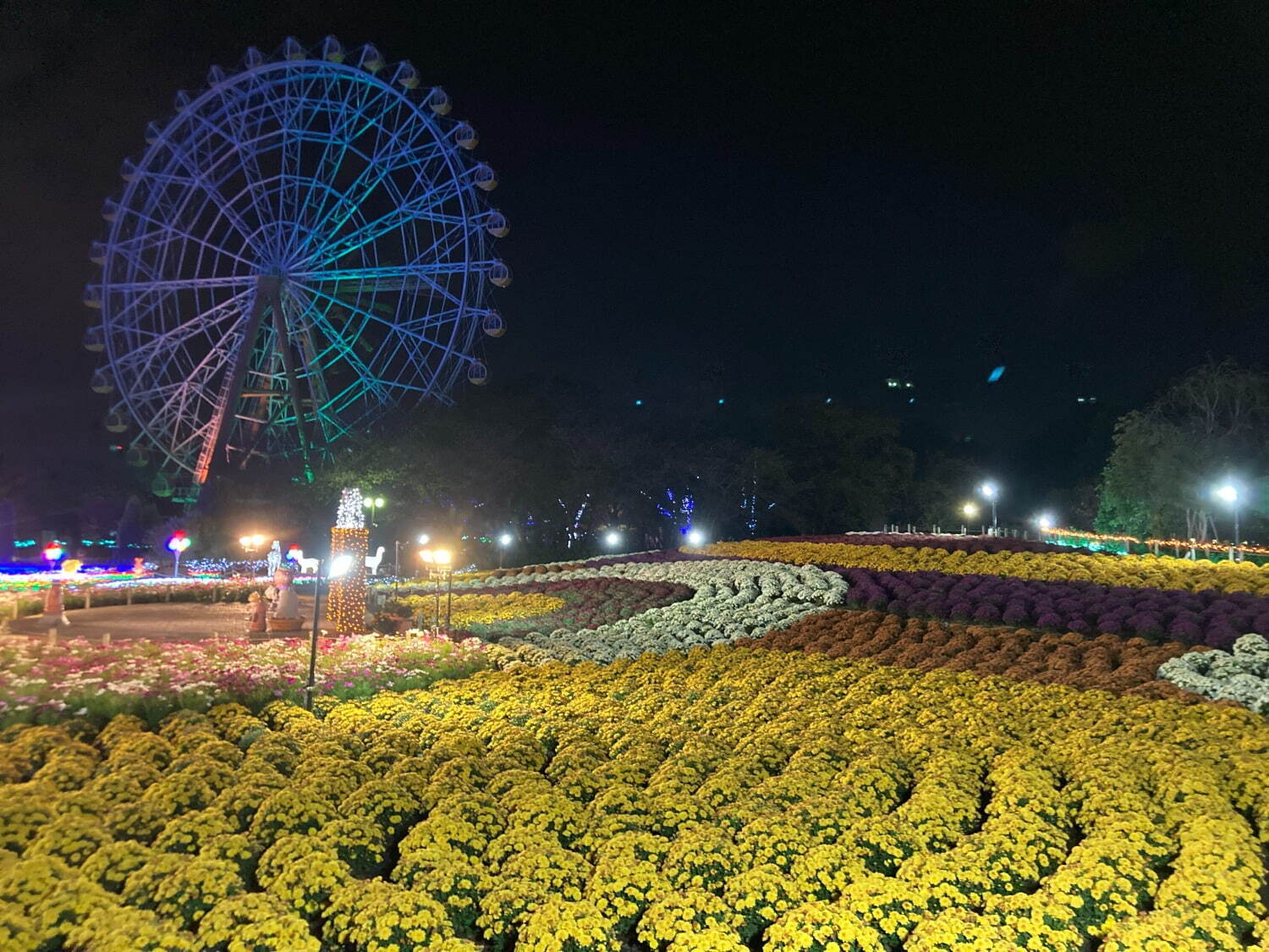 東武動物公園「ウィンターイルミネーション2024-2025」光の桜や動物オブジェのライトアップ｜写真6