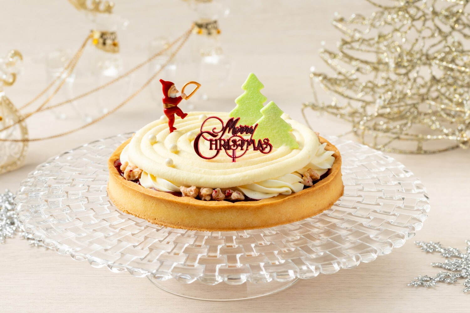 グランドプリンスホテル大阪ベイ24年クリスマスケーキ、“純白ローズ型ムース”をのせた苺ショートなど｜写真3