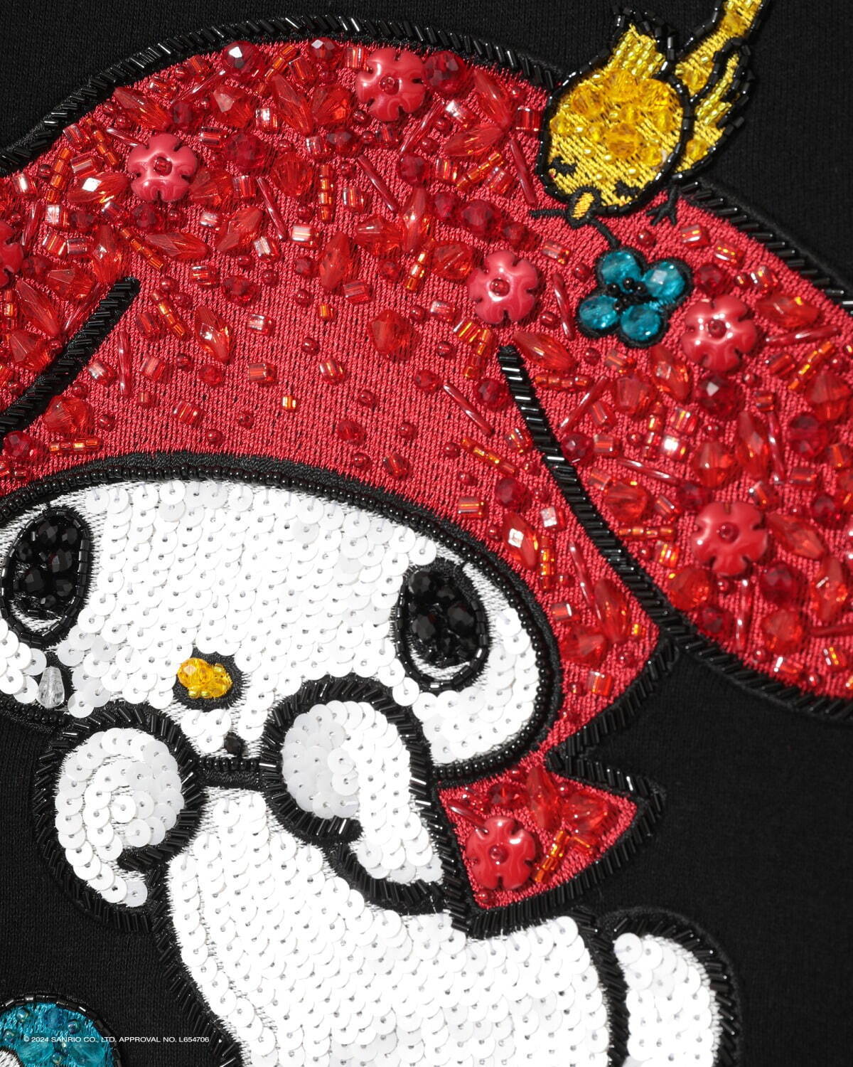 アンダーカバー×サンリオキャラクターズ、“ハローキティを抱くベア”やマイメロディ刺繍のスウェットなど｜写真6