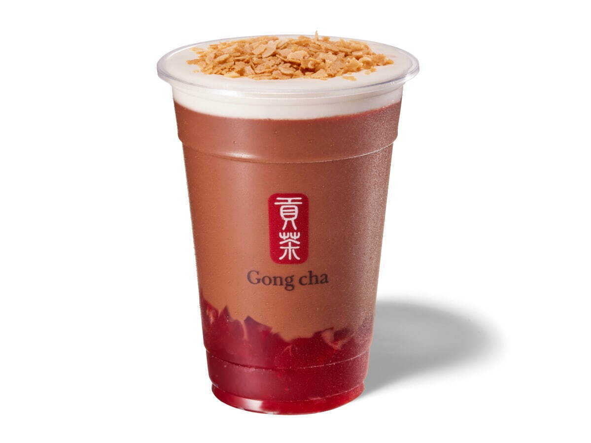 ゴンチャ(Gong cha) あまおう ノエル ミルクティー｜写真4