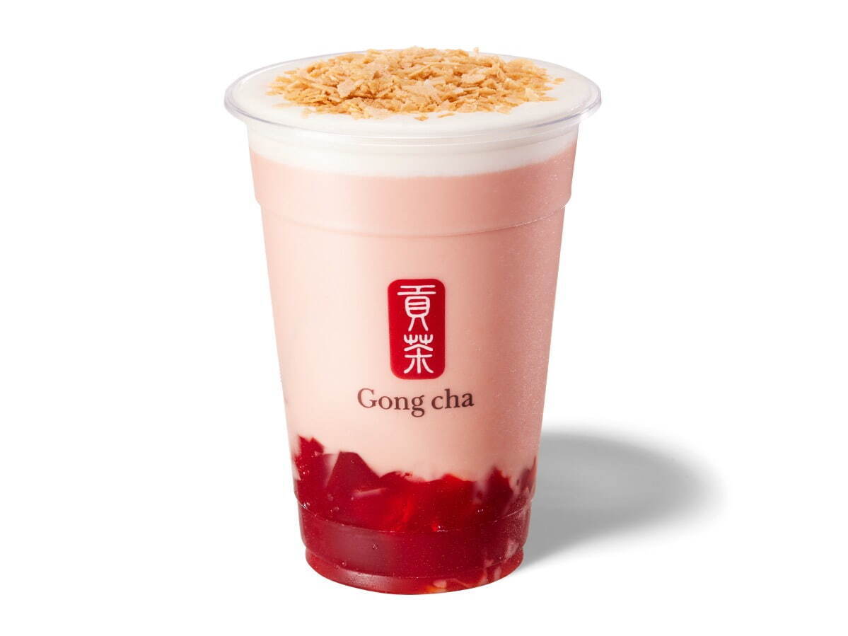 ゴンチャ(Gong cha) あまおう ノエル ミルクティー｜写真2