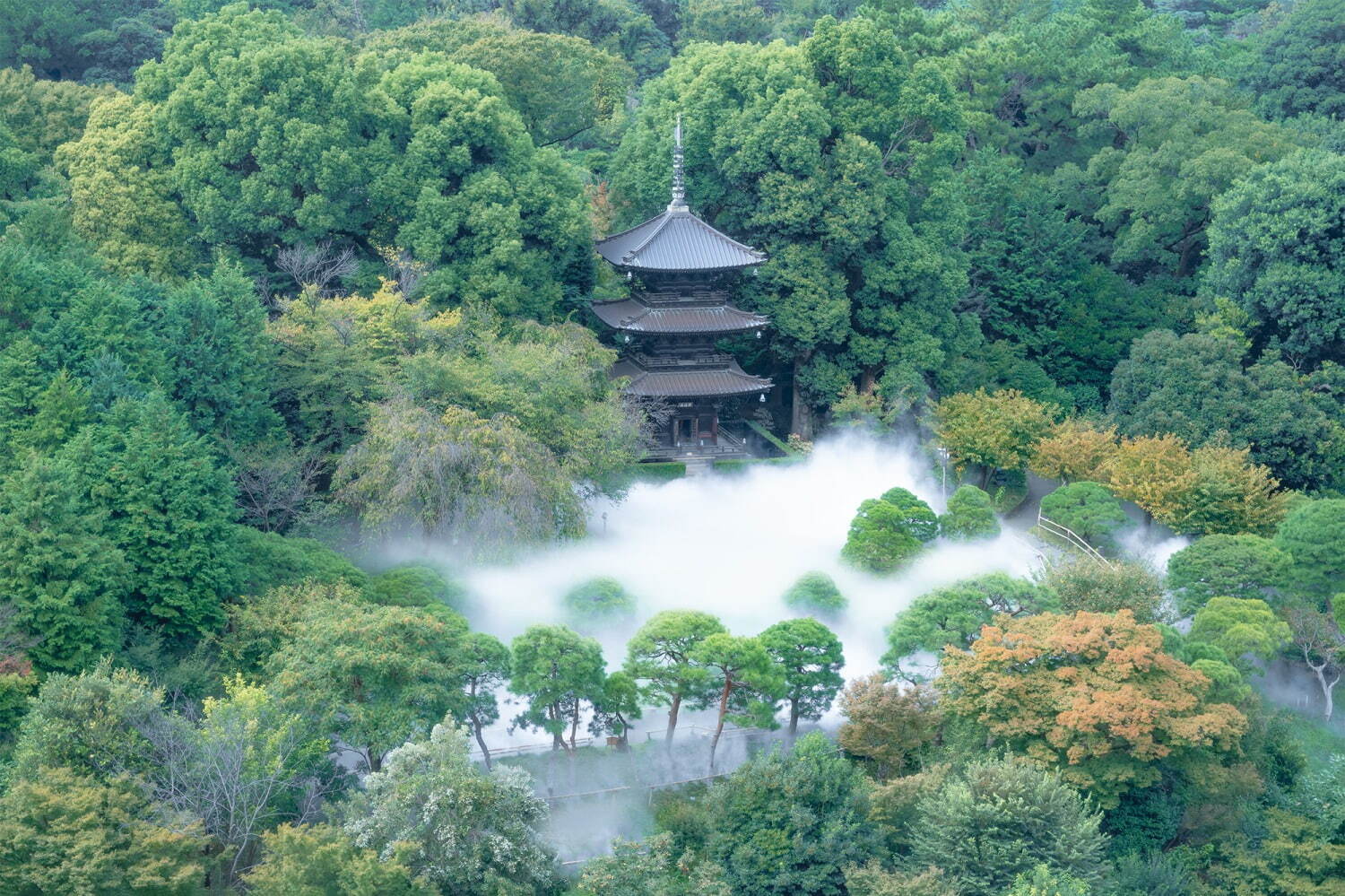 ホテル椿山荘東京“幻想的な雲海”の新演出「天空の三重塔」、3層のチョコバナナスイーツも｜写真3