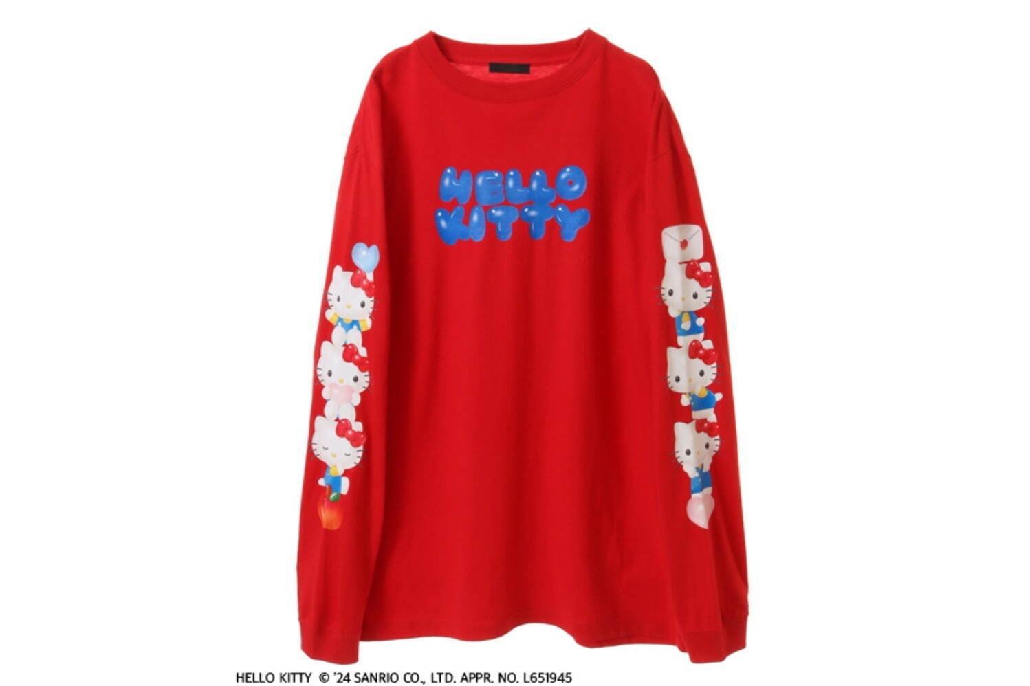 【HELLO KITTY】PUFFY BALOON L/S TEE 12,100円