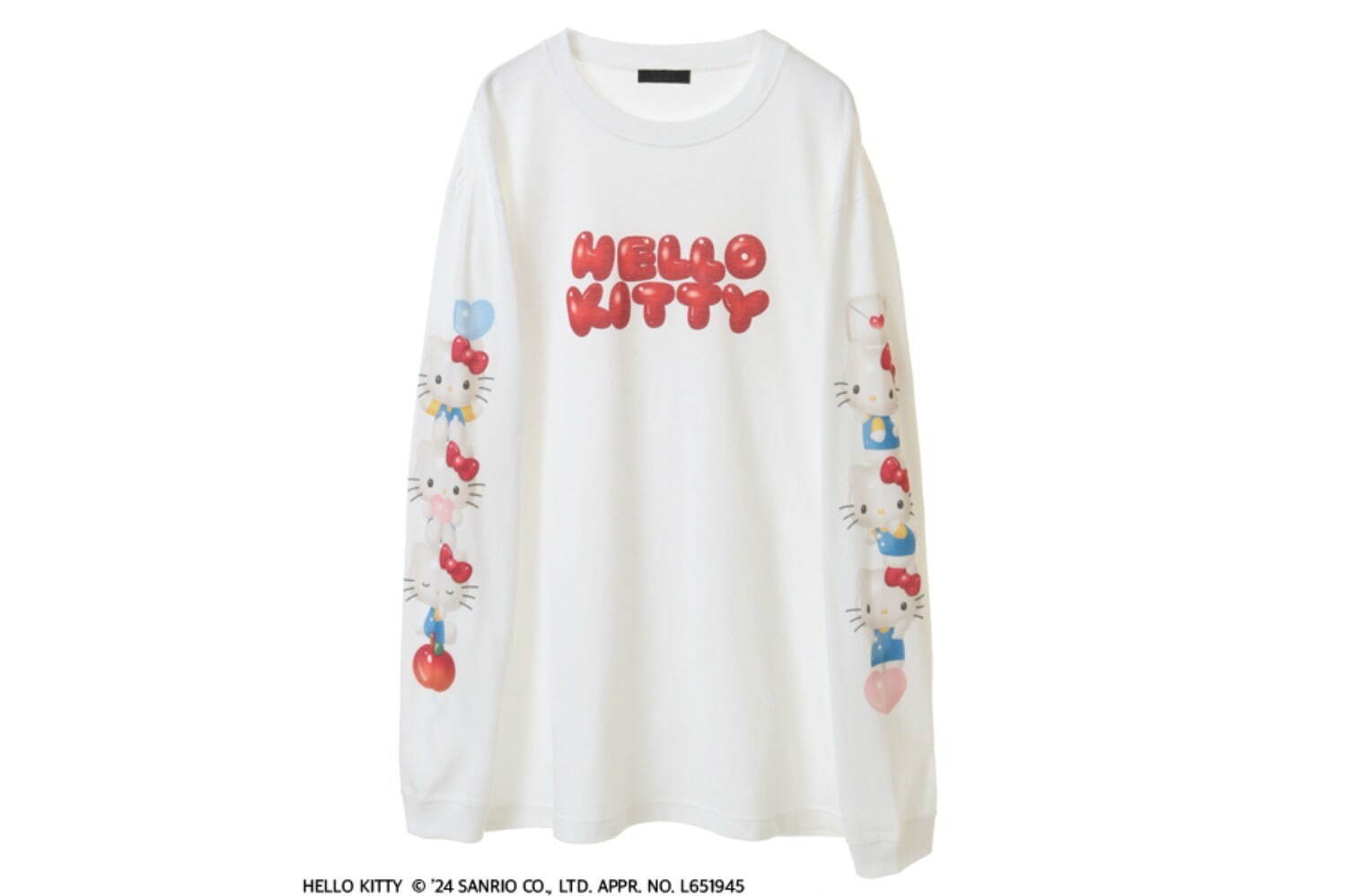 【HELLO KITTY】PUFFY BALOON L/S TEE 12,100円