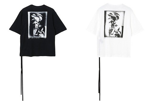 アン ドゥムルメステール“植物”柄の白黒プリントTシャツ、大阪・阪急梅田の限定ストアで