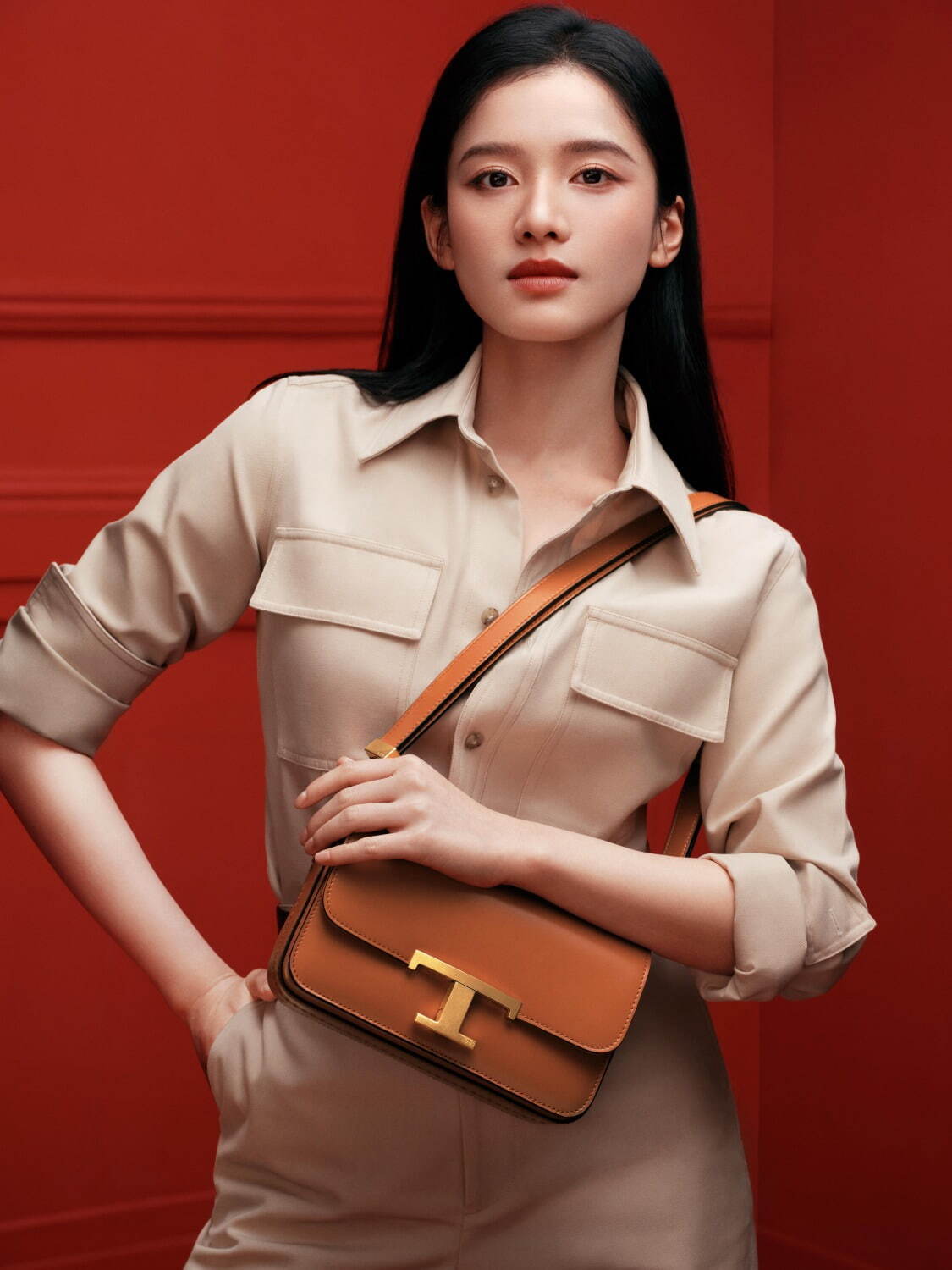 トッズ(TOD'S) T タイムレス ショルダーバッグ｜写真4