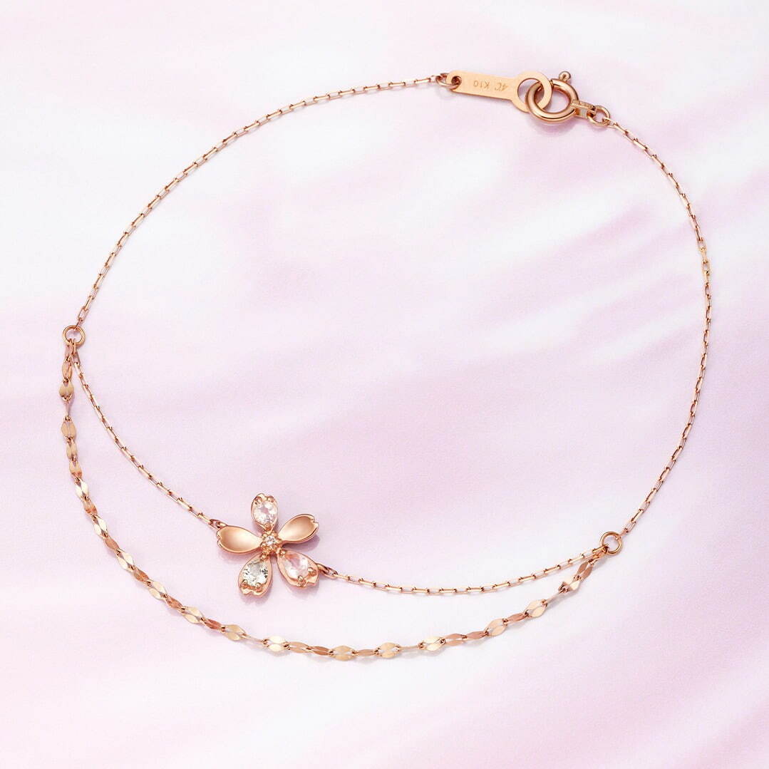 ブレスレット K10PG / Rose Quartz / Topaz 39,600円