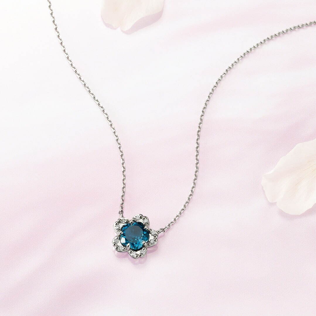 ネックレス PT / Topaz / Diamond 99,000円