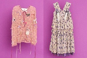 ピンクハウスポッシュ×ルルムウ“1点もの”ウェア、たっぷりリボンのトップスや花柄フリルワンピなど