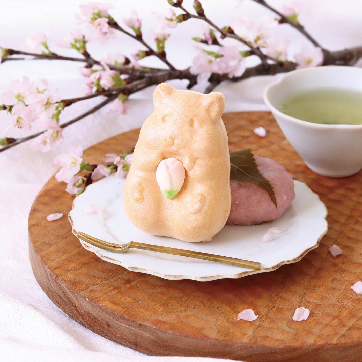 「ハムスターモナカ春限定」2個入り(桜餡・つぶ餡) 860円