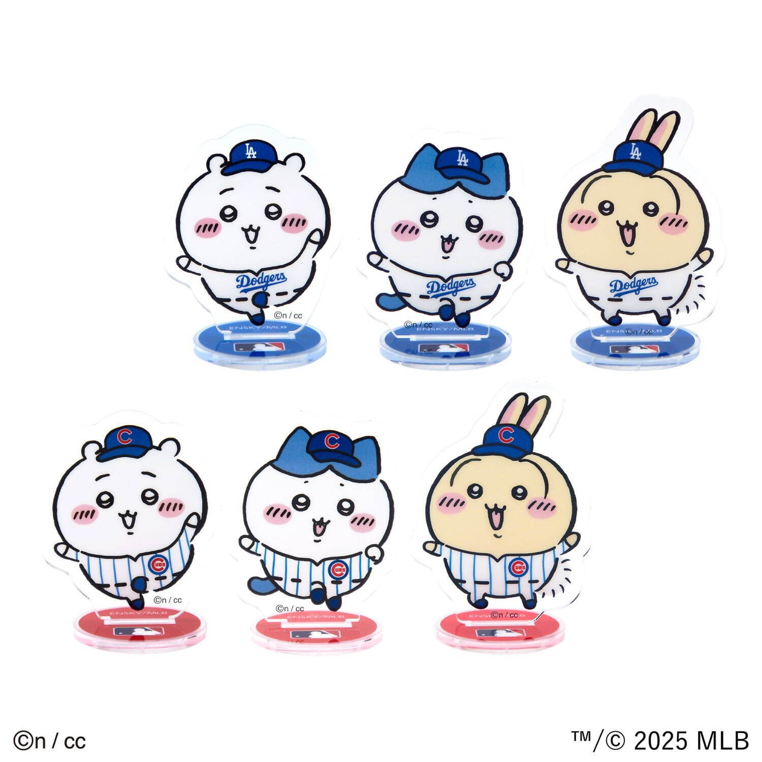 「ちいかわ×MLB 東京シリーズ」限定グッズ、うさぎやハチワレたちがドジャース＆カブスのユニ姿に｜写真10