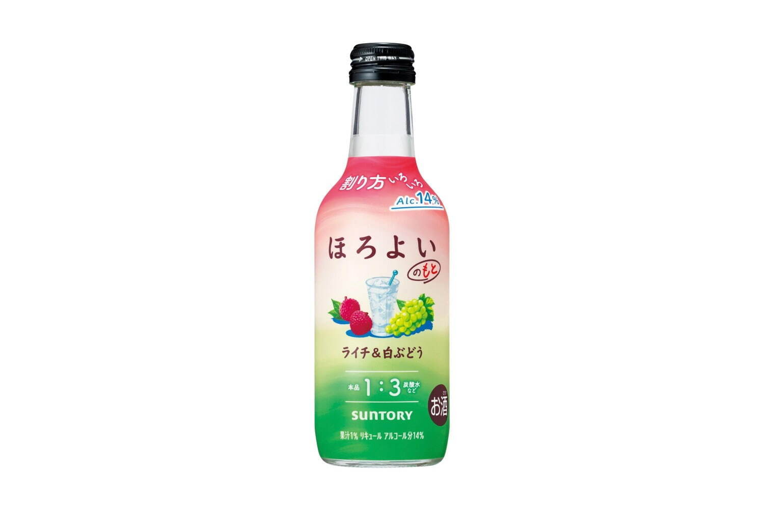 「ほろよいのもと〈ライチ＆白ぶどう〉」250ml 421円