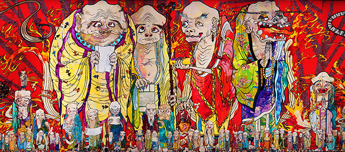 国内14年ぶりの個展「村上隆の五百羅漢図展」を森美術館で - 全長100メートルの大作絵画日本初公開 - ファッションプレス