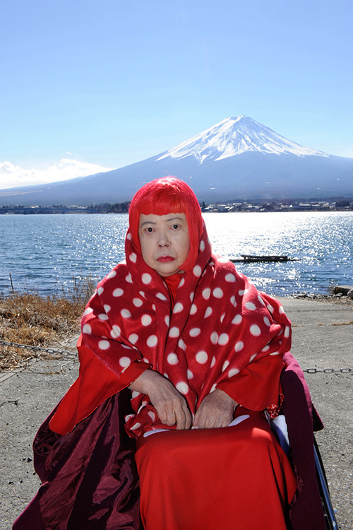 草間彌生が浮世絵に挑む、ＴＶ番組『草間彌生の富士山』が元旦に放送｜写真1