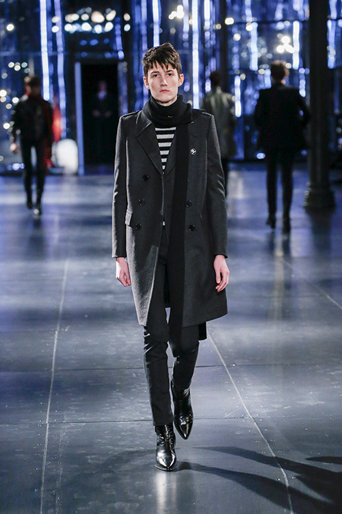 稀少 SAINT LAURENT PARIS 2015a/w ブラックシルクシャ | kensysgas.com