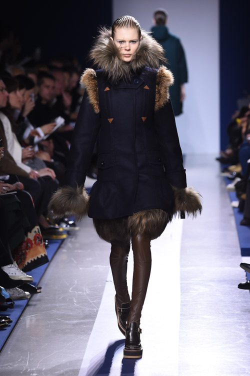 カラーブルーsacai 2015AW チノパン ネイビー - チノパン