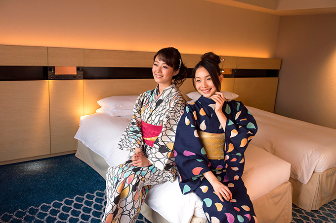 ツモリチサト ヒルトン東京ベイとコラボで浴衣付きプラン 清涼感あるドロップ柄 ファッションプレス