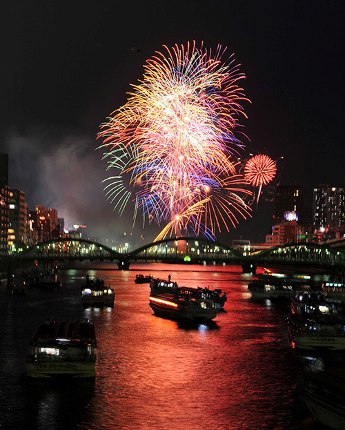 隅田川花火大会 - 約20,000発の大輪の花が東京の下町に咲き誇る | 写真