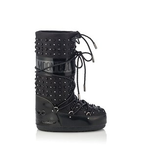 希少 美品】JIMMY CHOO×MOON BOOT コラボ ブーツ 黒-