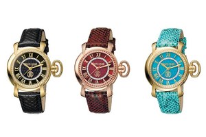 美品 ロベルトカヴァリbyフランクミュラー レディース 腕時計 A02457