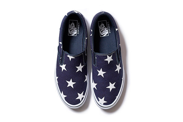 VANS×ソフネット「STAR CLASSIC PACK 2」星柄＆インディゴのスリッポン