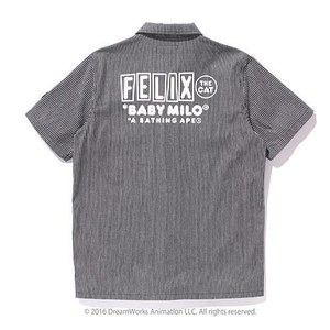 ア ベイシング エイプ×フィリックス ザ キャット、コラボTシャツや