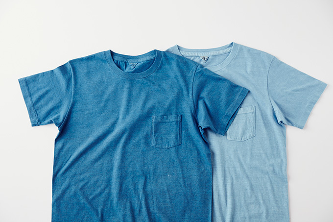 フィルメランジェ×藍染め職人集団リトマス、天然藍で染めたTシャツが