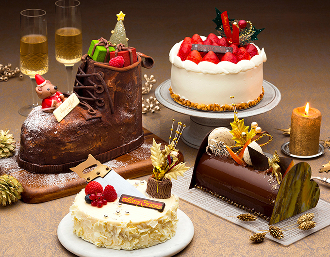 横浜ベイホテル東急のクリスマス プレゼントがいっぱい詰まったブーツ型ケーキ ファッションプレス
