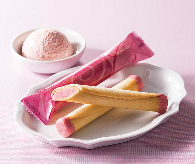 ヨックモック シガール アイスクリーム の ストロベリー味 再登場 果肉 果汁を約30 使用 ファッションプレス