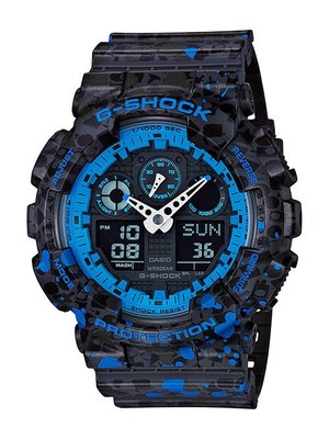 G-SHOCK×STASH、ブルーのスプラッター柄を配したコラボモデル発売