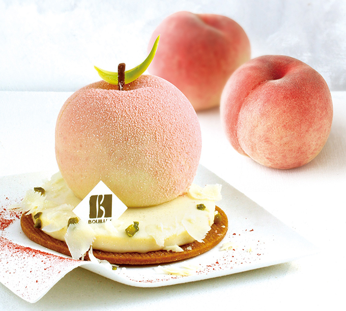 3種の桃のスイーツが大阪 梅田 セバスチャン ブイエ に集合 赤桃 白桃 黄桃がケーキに ファッションプレス