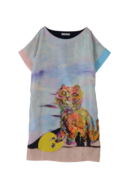 ツモリチサト”猫モチーフ”のワンピースやボウタイシャツ、スペインの都・ビルバオに着想 - ファッションプレス