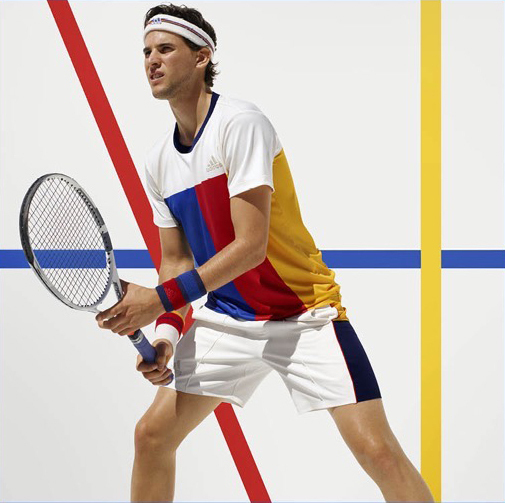 アディダス ファレル ウィリアムスのテニスウェア 70年代のテニススタイルが着想源のカラーブロック ファッションプレス