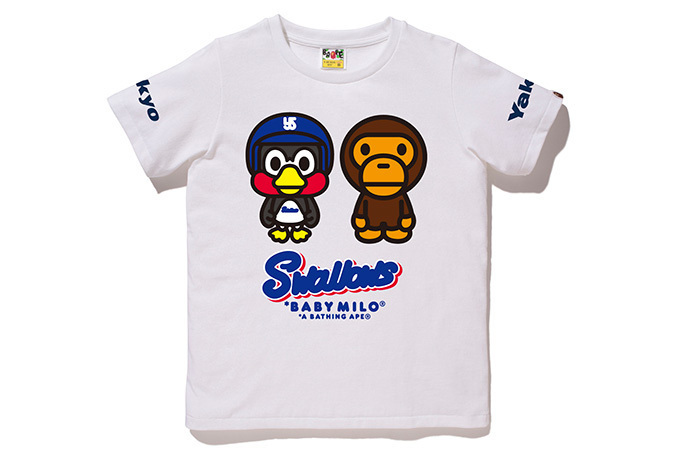 ベイプ×東京ヤクルトスワローズ、つば九郎＆山田哲人のプリントTシャツ発売｜写真9