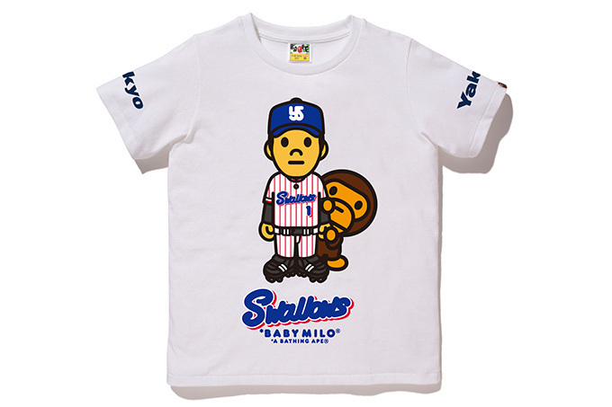 ベイプ×東京ヤクルトスワローズ、つば九郎＆山田哲人のプリントTシャツ ...