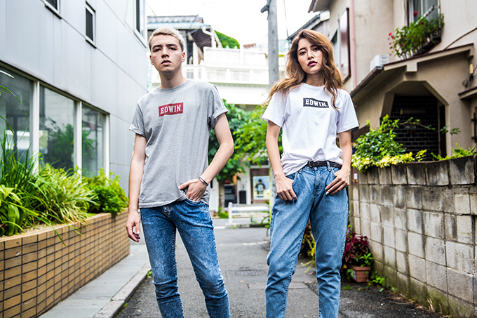 エドウイン原宿店限定の"ボックスロゴTシャツ"ユニセックス＆ウィメンズモデルを展開｜写真1