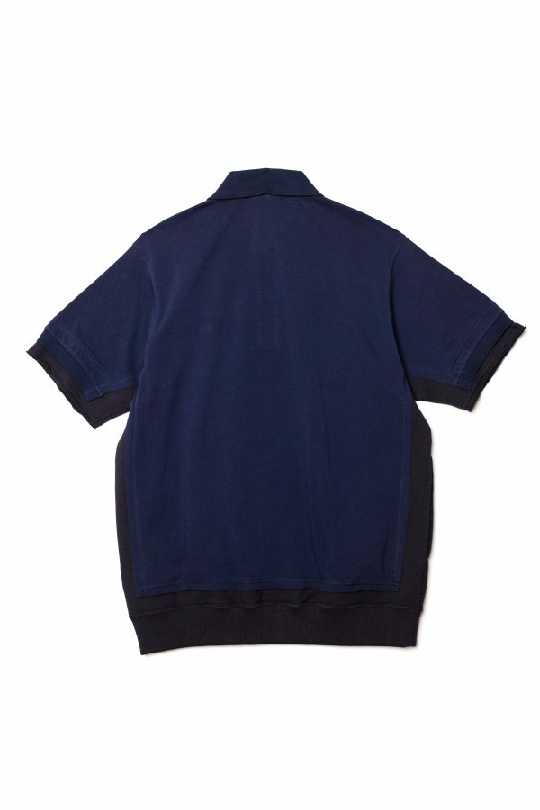 sacai×ラコステの初コラボアイテム発売、ポロシャツと融合した 