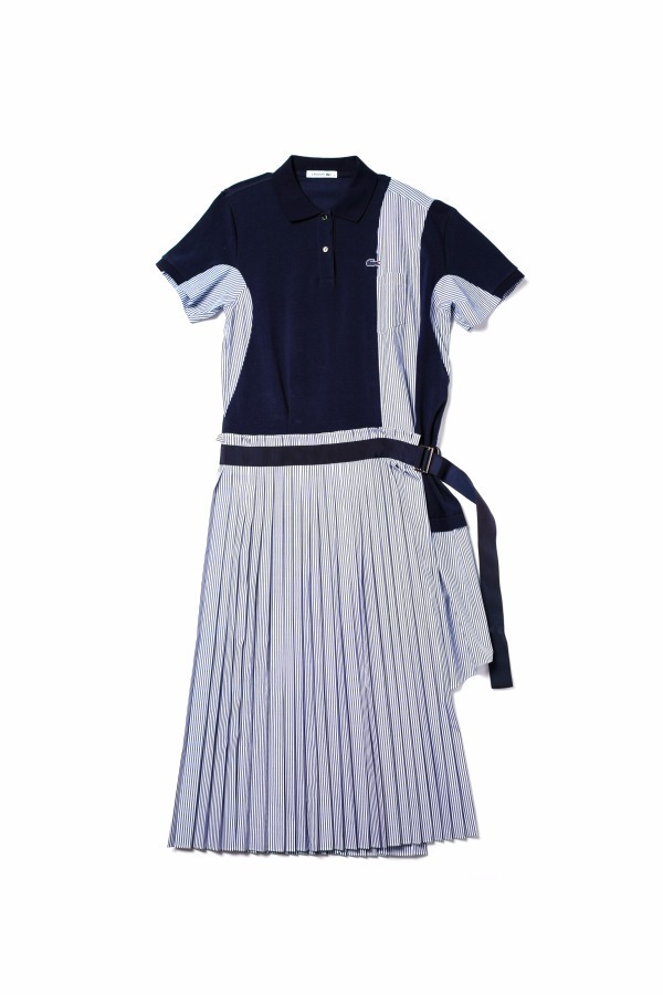 sacai×ラコステの初コラボアイテム発売、ポロシャツと融合した様々な