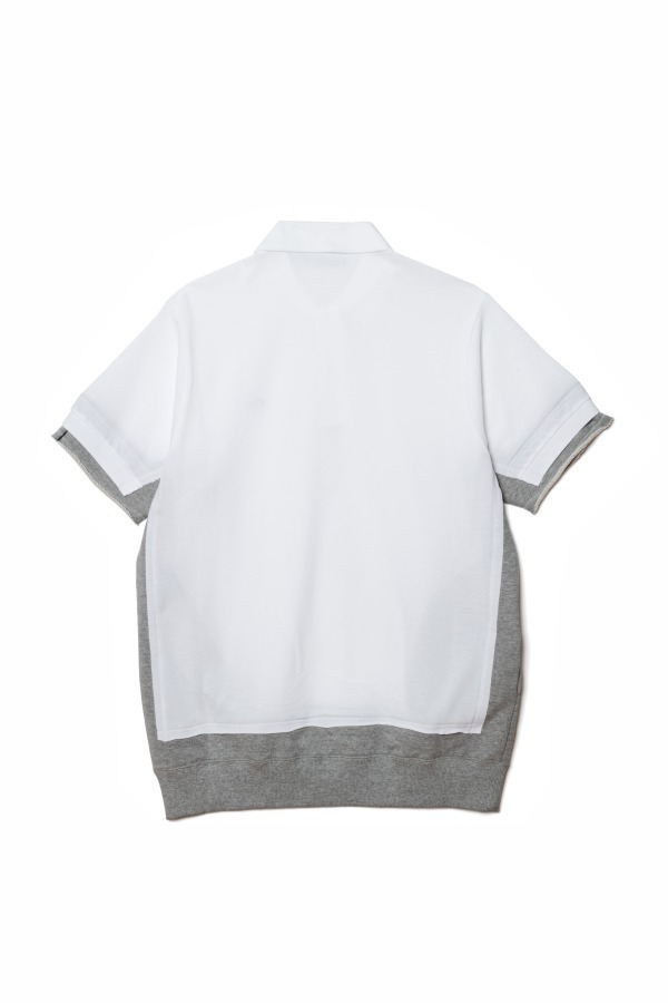 sacai×ラコステの初コラボアイテム発売、ポロシャツと融合した 