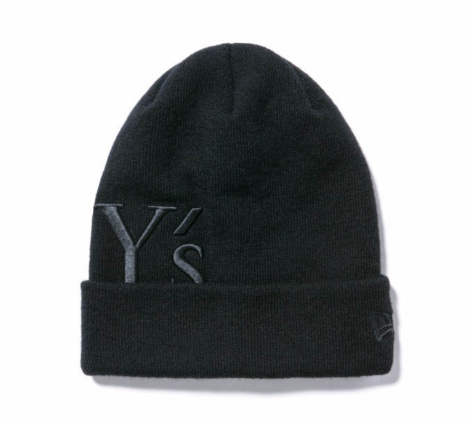 Y's×ニューエラ、漆黒の新作4型 - “ロゴを隠す”ニット帽や刺繍ロゴを配 